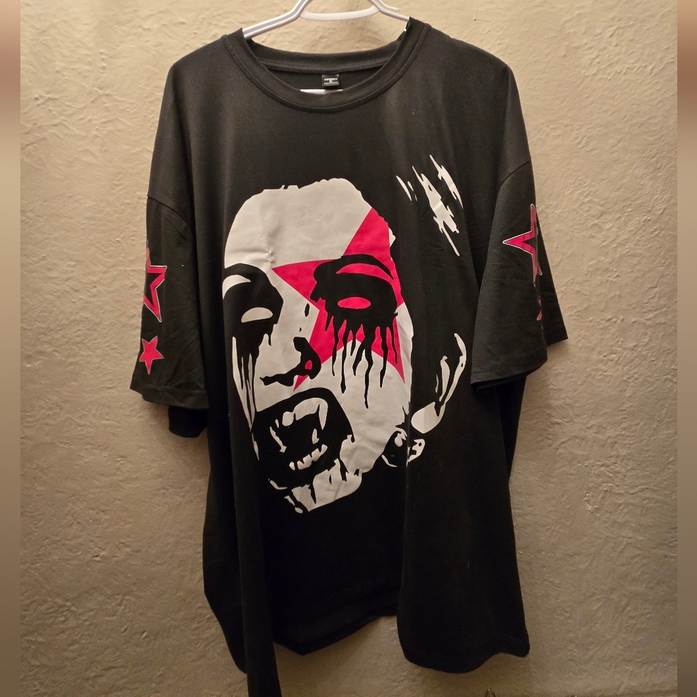 Gothic Vampire T-Shirt | Y2K Goth Punk Graphic Tee | Unisex